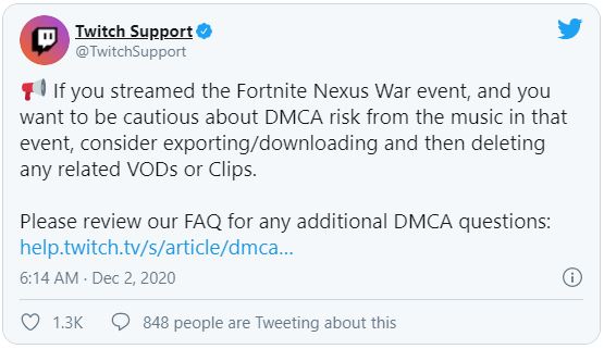 Twitch Support twitter 